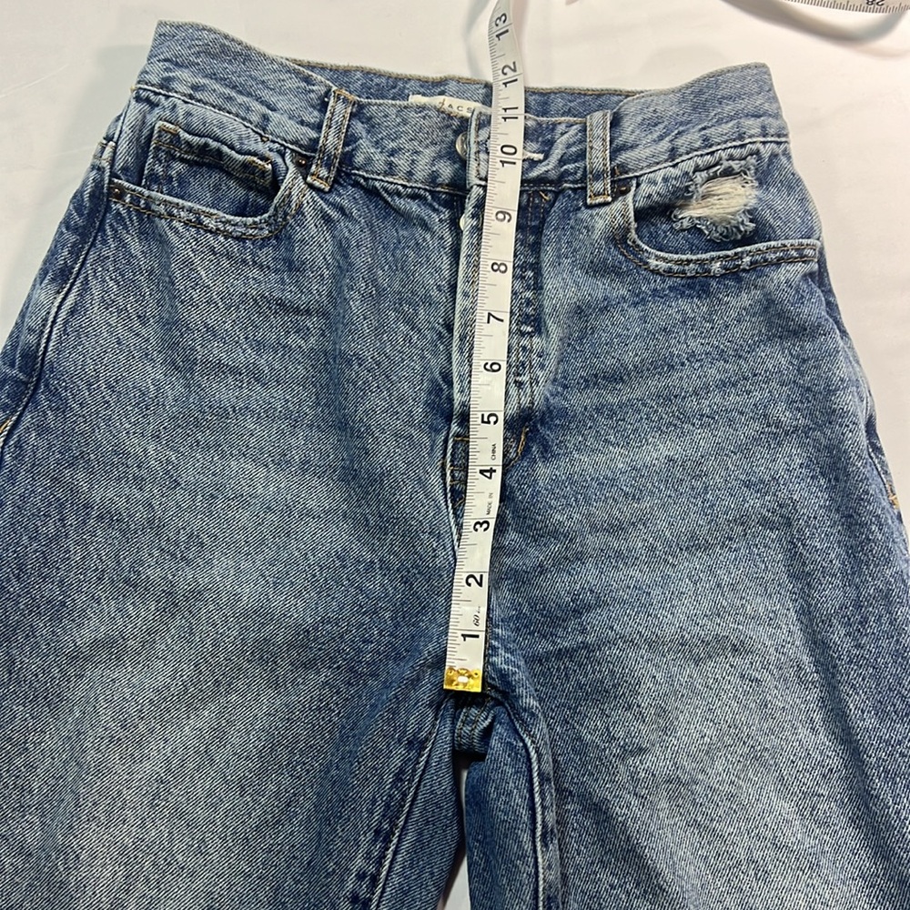 PACSUN high rise straight jeans size 25 - Picture 6 of 12